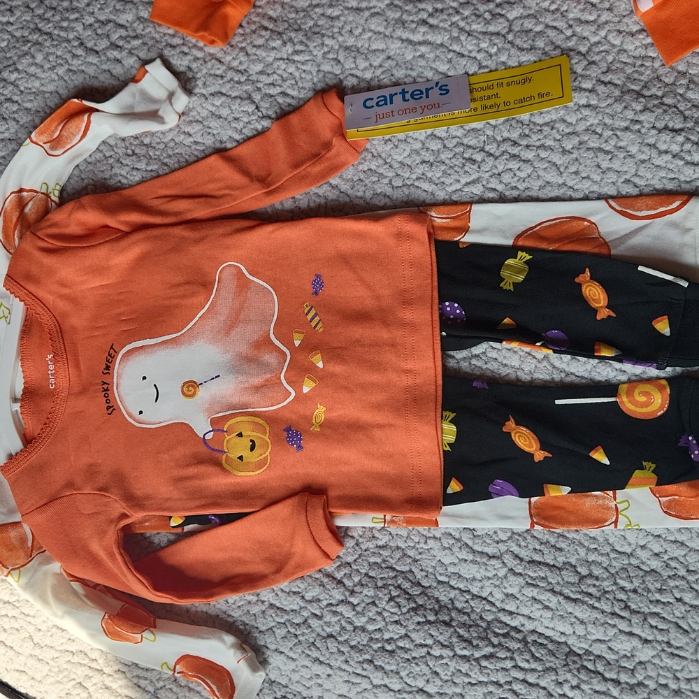 Halloween, Carter's Baby Halloween Pajamas And Outfits, Baby Thanksgiving Dress - Picture 5 of 13
